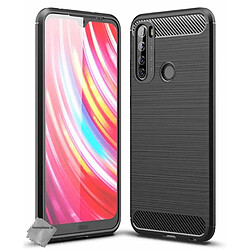 Htdmobiles Coque silicone gel carbone pour Xiaomi Redmi Note 8T + verre trempe - NOIR