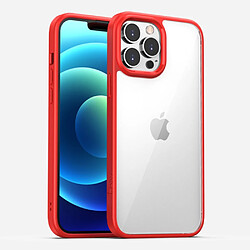 Ipaky Coque en TPU anti-chute, hybride rouge pour votre Apple iPhone 13 6.1 pouces