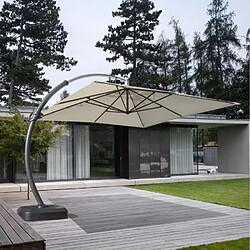 Elios Parasols Parasol grande taille jardin de 3,5 mètres carré bras en aluminium Copenaghen