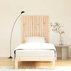 Avis Maison Chic Tête de lit scandinave pour lit adulte,Meuble de chambre murale 95,5x3x110 cm Bois massif de pin -MN43016