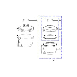 Magimix CUVE INOX PATISSERIE COMPLETE MODIFIEE