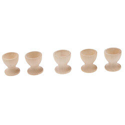 5pcs Support Plateau Porte Oeuf de Pâques en Bois Jouets Enfants Décoration De La Maison