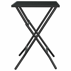 Acheter Maison Chic Table de jardin | Table d'extérieur pliable anthracite 50x50x72 cm maille d'acier -GKD13885