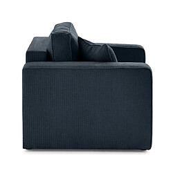 Bestmobilier Topaze - fauteuil en velours côtelé plat