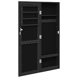 Acheter vidaXL Armoire à bijoux avec miroir murale noir 30x8,5x90 cm