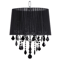 Beliani Lampe suspension EVANS Noir