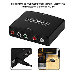 Universal Composants HDMI à RVB () Vidéo + Adaptateur audio R/L Convertisseur vidéo HD TV