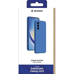 BigBen Connected Coque pour Samsung Galaxy A35 Silicone SoftTouch Antichocs Bleu