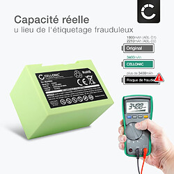 Batterie pour iRobot Roomba i7 Plus, i7158, e5, e6, e6 6198, e5 5152, iRobot ABL-D1, 4624864 3400mAh de CELLONIC