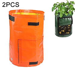 Wewoo 2 PCS 7 Gallons Plantation De Pommes De Terre PE Sacs En Tissu Culture Jardin Pots De De Légumes Cultiver Des Ferme Fournitures De