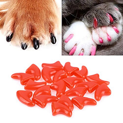 Wewoo Silicone Cat Nail Caps XS - Rouge