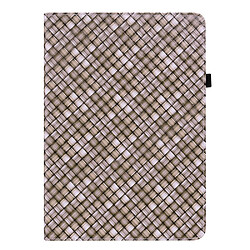 Etui en PU texture tissée multicolore marron pour votre Huawei MatePad 11 (2021)