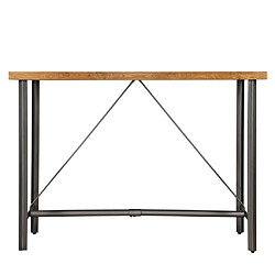 Acheter Helloshop26 Table haute mange debout bar bistrot teck recyclé massif marron 150 cm 0902119