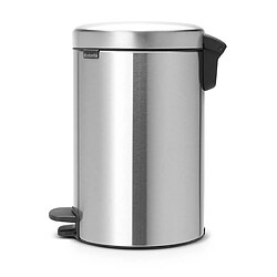 Poubelle à pédale 12l matt steel - 113604 - BRABANTIA