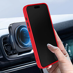 Acheter Avizar Coque pour iPhone 15 Plus Hybride Bague Métallique Support Vidéo Ringrip Rouge