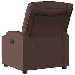 Acheter vidaXL Fauteuil inclinable électrique Marron Similicuir