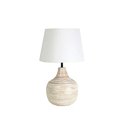 Lampe de bureau Romimex Beige Bambou Fibre 36 x 60 x 36 cm