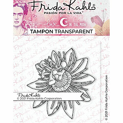 Youdoit Tampon transparent - Fleur Passiflore 1 - 9,5 x 6,5 cm