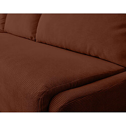 Acheter Lisa Design Palmira - canapé d'angle gauche - 4 places - convertible couchage quotidien - matelas 14 cm - en velours côtelé