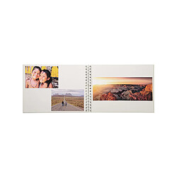 Avis Ac-Deco Album photos à spirales grain croco Célia 50 pages - 32 x 22 cm - Blanc