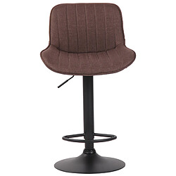 Non Tabouret de bar Lentini tissu noir