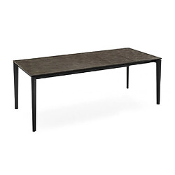 Acheter Inside 75 Table extensible 8 couverts PENTAGON 180cm pieds métal plateau mélaminé bronze