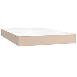 Maison Chic Matelas de lit à ressorts ensachés, Matelas doux Cappuccino 120x200x20 cm -GKD35257