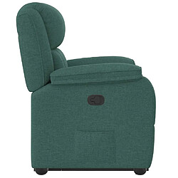 Acheter vidaXL Fauteuil inclinable vert foncé tissu