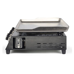 Plancha gaz 7200w en métal noir - DOC249 - LIVOO