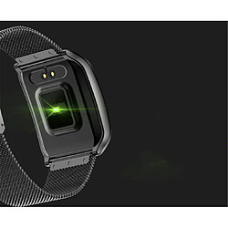 Avis YP Select 1,3 pouces Écran couleur Pression artérielle Moniteur de fréquence cardiaque Sport Bluetooth Smart Wristband Watch-Noir