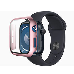 Coque de protection souple silicone Rose pour Apple Watch Series 9 41mm - VISIODIRECT -