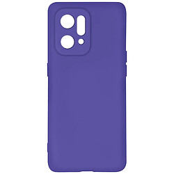 Avizar Coque Oppo Find X5 Silicone Semi-rigide Finition Soft-touch Fine Violet