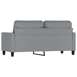 Maison Chic Canapé à 2 places,Sofa de Salon,Canapé droit Gris clair 140 cm Tissu -GKD486662 pas cher