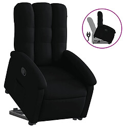 vidaXL Fauteuil inclinable noir tissu