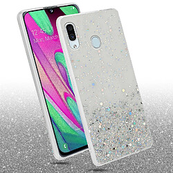 Cadorabo Etui Samsung Galaxy A40 en Transparent Coque