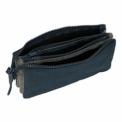 Trousse Fourre-Tout Triple Kappa Dark navy Gris Blue marine 22 x 12 x 3 cm