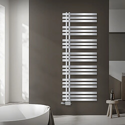 LuxeBath Radiateur salle de bain sèche-serviette chrome raccordement universel 60x160 cm