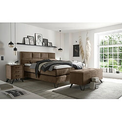 Avis UB DESIGN Lit Hamton 6LD Boxspring 180x200 cm en Vogue 05 Stone