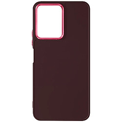 Avizar Coque pour Xiaomi Redmi 13C Rigide Contour Caméra Métallisé Bordeaux