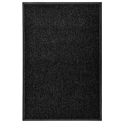 Decoshop26 Paillasson lavable Noir 60x90 cm DEC023174