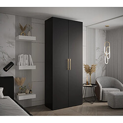 Abiks Meble Armoire Inova 3 À Portes Battantes 236,7/100/47 2 Portes (nero/d’oro)