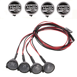 4 Pcs 1:10 RC Voiture LED Lumières Pour HSP Redcat Axial SCX10 TRX-4 RC4WD