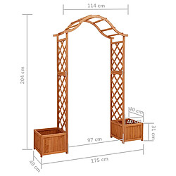 Acheter vidaXL Pergola de jardin avec jardinière Bois pin massif