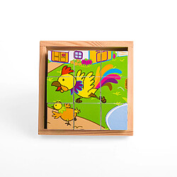 Bigjigs Toys Puzzle Cube Animal en Bois pas cher