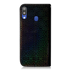 Avis Wewoo Housse Coque Pour Galaxy M20 Solid Color Colorful Magnetic Buckle Horizontal Flip Case en cuir avec titulaire et fentes cartes et portefeuille et lanière Noir