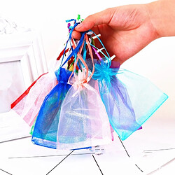 Acheter Wewoo Décorations de Fête 100 PCS Organza Gift Bags Emballage Bijoux Sac De Mariage Décoration De De MariageTaille 7x9cm D2 Blanc