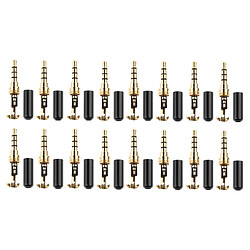 16pcs Métal 3.5mm Couvercle De Connecteur De Prise Audio Pour Casque MP4 Nouveau