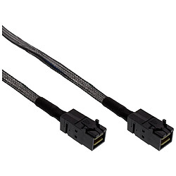 Câble InLine® Mini SAS HD SFF-8643 à SFF-8643 avec bande latérale de 1 m