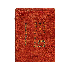 Vidal Tapis de laine 50x45 rouge Gabbeh pas cher