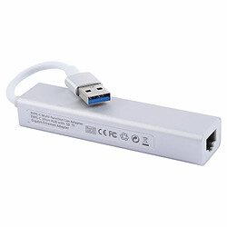 Wewoo Hub USB Réseau Ethernet Gigabit 10/100 / 1000M Lecteur de cartes RJ45 & SD / TF vers USB 3.0 Convertisseur d'adaptateur mini-aluminium HUB, Longueur totale: environ 20cm